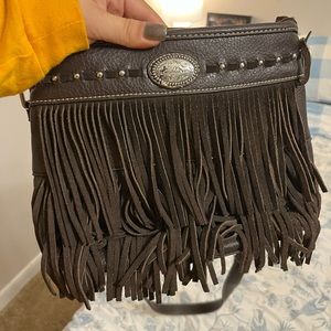 Montana West black leather purse